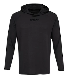 CCM LS Premium Training Hoodie Black Férfi-melegítőfelső