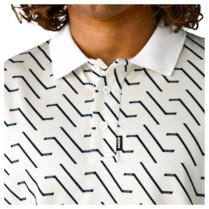 CCM  Polo Print Blanc Férfipóló