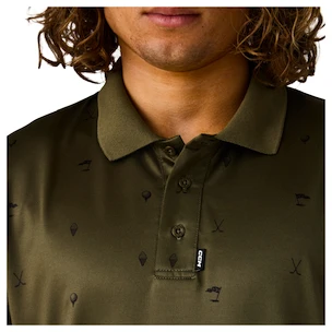 CCM  Polo Print Khaki Green Férfipóló