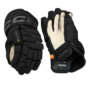 CCM Tacks 4 ROLL PRO 3 Black/Grey Senior Hokikesztyűk 14 hüvelyk