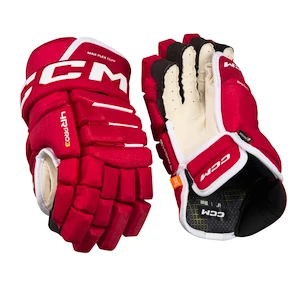 CCM Tacks 4 ROLL PRO 3 Red Senior Hokikesztyűk 13 hüvelyk