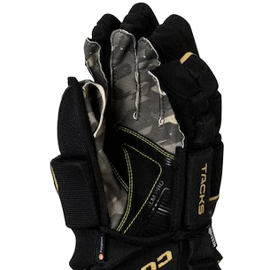 CCM Tacks AS-V PRO black/gold Junior Hokikesztyűk