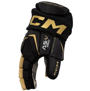 CCM Tacks AS-V PRO black/gold Senior Hokikesztyűk