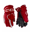 CCM Tacks AS-V PRO Red/White Senior Hokikesztyűk 15 hüvelyk