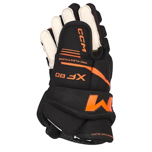 CCM Tacks XF 80 Black/Orange Senior Hokikesztyűk 15 hüvelyk
