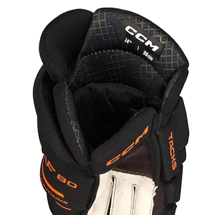 CCM Tacks XF 80 Black/Orange Senior Hokikesztyűk 15 hüvelyk