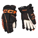 CCM Tacks XF 80 Black/Orange Senior Hokikesztyűk 15 hüvelyk