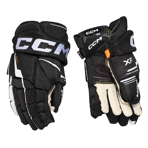 CCM Tacks XF Black/White Junior Hokikesztyűk