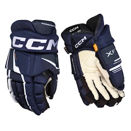 CCM Tacks XF PRO Navy/White Junior Hokikesztyűk