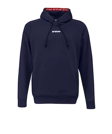 CCM Team Fleece Pullover Hoodie Navy Férfi-melegítőfelső