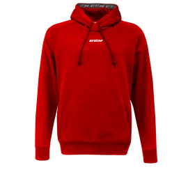 CCM Team Fleece Pullover Hoodie Red Férfi-melegítőfelső