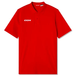 CCM Team Polo Red Férfipóló