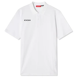 CCM Team Polo White Férfipóló