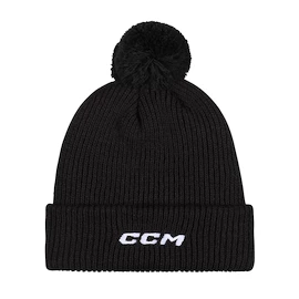 CCM Team Pom Knit Black Sapka