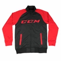 CCM Track Jacket Heather fekete/piros SR kabát