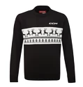 CCM  UGLY CHRISTMAS SWEATER Black Férfi pulóver