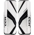CCM YTflex 3 White/White/Black/Black Youth Kapus lábszárvédők 20 hüvelyk