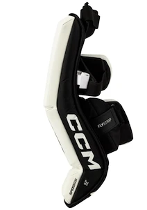 CCM YTflex 3 White/White/Red/Black Youth Kapus lábszárvédők 26 hüvelyk