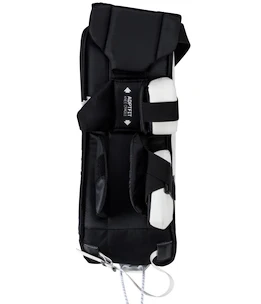 CCM YTflex 3 White/White/Red/Black Youth Kapus lábszárvédők 26 hüvelyk