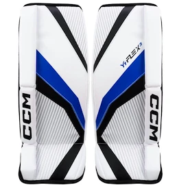 CCM YTflex 3 white/white/royal/black Youth Kapus lábszárvédők