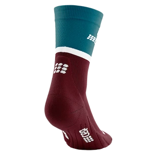CEP  4.0 Petrol/Dark Red  Kompressziós zokni férfiaknak
