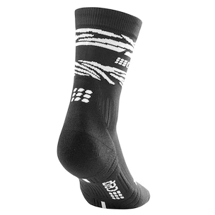 CEP Animal Black/White  Kompressziós zokni férfiaknak