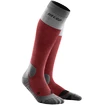 CEP Hiking Light Merino Berry/Grey  Női kompressziós térdzokni
