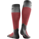 CEP Hiking Light Merino Berry/Grey  Női kompressziós térdzokni