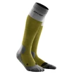 CEP Hiking Light Merino Olive/Grey  Kompressziós térdzokni férfiaknak