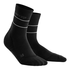 CEP Reflective férfi futózokni, fekete
