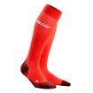 CEP  Ultralight Lava/Dark Red  Kompressziós térdzokni férfiaknak