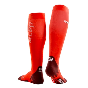 CEP  Ultralight Lava/Dark Red  Kompressziós térdzokni férfiaknak