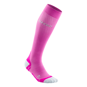CEP  Ultralight Pink/Light Grey  Női kompressziós térdzokni