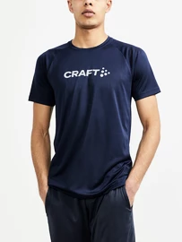 Craft Unify Logo Blue Navy Férfipóló