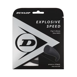 Dunlop Explosive Speed Black 1.25 Set (12 m) Teniszütő húrozása