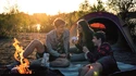 Easy Camp  Backgammon Picnic Rug Black & Grey Alátét