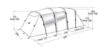 Easy Camp  Huntsville Twin 600 Green Sátor