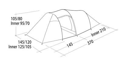 Easy Camp  Magnetar 200 Steel Blue Sátor