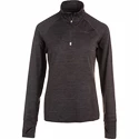 Endurance  Canna V2 Melange Performance Midlayer Black Bean Női melegítőfelső