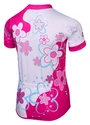Etape Rio gyermek kerékpáros mez, fehér-rózsaszín