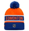 Fanatics  Authentic Pro Game & Train Cuffed Pom Knit Edmonton Oilers Téli sapka