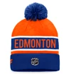 Fanatics  Authentic Pro Game & Train Cuffed Pom Knit Edmonton Oilers  Téli sapka