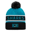 Fanatics  Authentic Pro Game & Train Cuffed Pom Knit San Jose Sharks Téli sapka