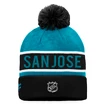 Fanatics  Authentic Pro Game & Train Cuffed Pom Knit San Jose Sharks Téli sapka