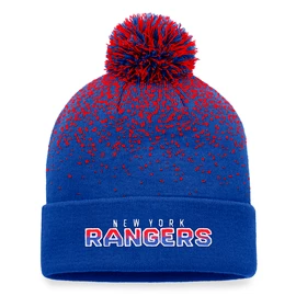Fanatics Iconic Gradiant Iconic Gradiant Beanie Cuff with Pom New York Rangers Téli sapka