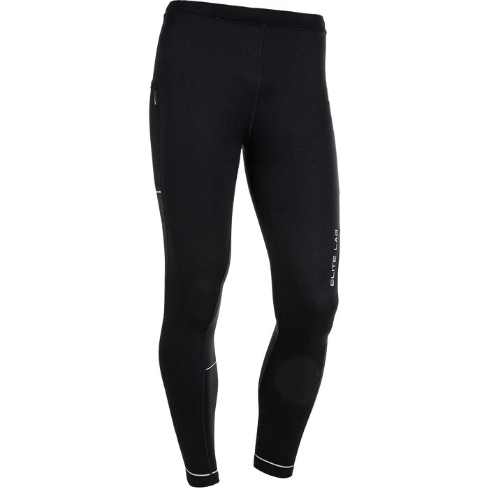 Férfi Endurance Run Elite X1 Windblock Tights fekete