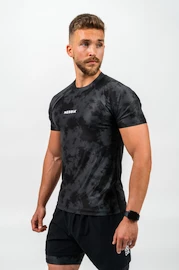 Férfi kompressziós póló Nebbia Performance+ Compression Camouflage póló MAXIMUM fekete