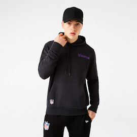 Férfi New Era NFL NFL Outline logós pulóver után Minnesota Vikings kapucnis póló