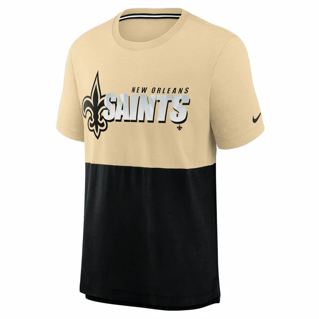 Férfi Nike Colorblock NFL New Orleans Saints póló