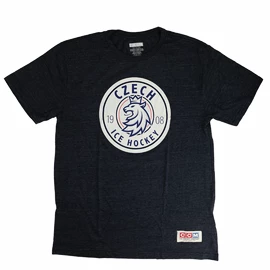 Férfi póló CCM 80's Patch Triblend Tee Cseh hoki